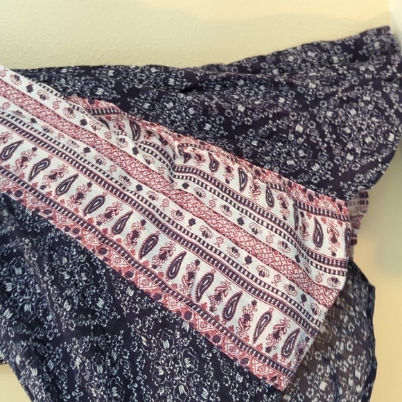 American Eagle y2k XXS  Oversized Mini Dress Tunic Patchwork Paisley - Picture 7 of 14